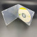 绿文 50个装方形光盘盒透明塑料cd光盘袋光盘套dvd光碟收纳盒子可插封面蝶壳