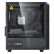 爱国者（aigo）JV13黑色 电脑台式主机箱 桌面matx小机箱（透明侧板/ITX主板/240水冷/RGB灯条）
