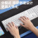 爱国者（aigo）V610 蓝色 轻音办公商务键盘 无线蓝牙连接 锂电池可充电 WIN/MAC双系统 剪刀脚结构 全尺寸 
