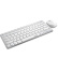 雷柏（Rapoo） 9000M 键鼠套装 无线蓝牙键鼠套装 办公键盘鼠标套装 超薄便携 蓝牙键盘 ipad键盘 白色