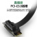 科乐浦（KELEPU）显卡延长线 PCIe3.0 X1 网卡显卡竖装转接线 5厘米 服务器级全速无衰减 90度向下 黑色