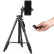 云腾（YUNTENG）VCT-1368RM 手机蓝牙遥控三脚架 微单数码相机摄像机自拍用 优质铝合金超轻便携三角架黑色