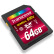 创见（Transcend）64GB UHS-I 600X SD存储卡（读速90Mb/s）（MLC颗粒）
