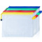 广博(GuangBo)12只装A4文件袋/PVC网格拉链袋/资料袋 单色单色颜色随机 P6001-1