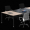 办公桌洽谈桌简约现代会议台板式员工培训桌长条大型会议桌1800*900*750
