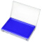 得力（deli） 印台印泥/办公印台/长方形印台 橡皮章印泥 财务专用印油 9864蓝色方形印台