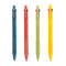 kinbor 多色创意按动圆珠笔原子笔0.7mm彩色多功能笔 栀子