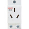 德力西（DELIXI）HDXE310 模数化插座 AC导轨电源强照明箱配电箱插座 三插 10A