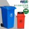 ABEPC 大号塑料垃圾桶工业带盖无盖家用厨房户外加厚办公室商用环卫有盖 40L带盖灰色