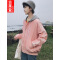 古萊登 港風大碼春秋款薄款休閑連帽夾克男外套帥氣韓版棒球服學生潮流百搭男bf寬松情侶夏衣服