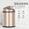 拓尔科技（TUER） 智能感应垃圾桶自动翻盖家用垃圾筒电动厨房卫生桶客厅卧室静音垃圾桶 香槟金8L（电池款）