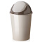 佳帮手 欧式垃圾桶家用卫生间厨房客厅小号创意垃圾筒带盖大号纸篓 大号9.2L（咖啡色）