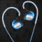 狼巢（WOLF NEST）耳机入耳式音乐耳塞挂耳式运动线控带麦 手机电脑通用重低音炮 蓝色