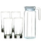 青苹果玻璃水杯凉水壶冷水壶套装5件套EH1003-2-ES5004/L5