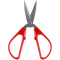 齐心（COMIX） 大手柄尖型刀头剪刀办公用不锈钢红色 大号 B2798