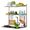 凯洛格 304不锈钢厨房置物架厨房用品收纳架碗架水槽沥水架菜架 63长2件套-方案二