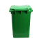 鑫飞亚（XINFEIYA） 50升户外大号塑料环卫垃圾桶果皮箱小区物业室外垃圾箱带盖子 不带轮款 绿色