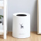 仟漾（QYEAH） 【送垃圾袋】欧式家用垃圾桶大号清洁桶创意桶 卧室厨房客厅卫生间厕所塑料筒无盖纸篓 12L-白色