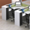 屏风办公桌职员桌员工桌员工位工作位电脑桌卡座7字型3人位含椅子