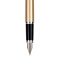 得力(deli)米修斯系列金属质感香槟金笔杆银夹钢笔墨水笔 EF尖/明尖S675EF