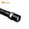 雅格LED强光手电筒 户外亮强光远射可充电骑行铝合金小手电 YG-336C黑色