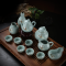 东道 汝窑 汝窑茶具套装整套陶瓷功夫茶具汝瓷茶具装名家收藏限量版正品 紫气东来组
