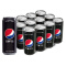 百事可乐 Pepsi 黑罐无糖 碳酸饮料 330ml*12听