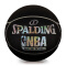 篮球斯伯丁Spalding 黑色标准7号比赛用球彩色闪光星形PU篮球室内外通用S15548