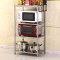 不锈钢置物架厨具架落地微波炉架厨房电器收纳架调味料烤箱架560*400*1100mm四层