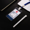 得力（deli）透明防水塑料证件卡套 员工工作牌胸卡保护套展会工作卡 竖式带挂绳 50只/盒 5757