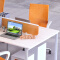 屏风办公桌组合员工桌职员桌卡座现代简约工作位钢架电脑桌单人位含椅子
