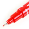 齐心(Comix)12支装 红色速干防水小双头油性记号笔 办公文具 MK804