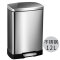 麦桶桶（Mr.Bin） 不锈钢垃圾桶脚踏厨房卫生间垃圾箱家用大号静音垃圾筒 方形CEO 钢色拉丝 12L