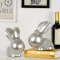 豪斯特丽（HOSTLY） 情侣兔摆件 创意工艺品 树脂摆件 情侣兔储钱罐生日结婚礼物 古银兔一对