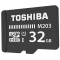 东芝（TOSHIBA）32G TF(microSD)存储卡 U1 Class10 M203 读速100MB/s 高清拍摄 高速行车记录仪TF卡
