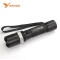 雅格LED强光手电筒 户外亮强光远射可充电骑行铝合金小手电 YG-336C黑色