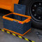 禧天龙Citylong 68L加大号可折叠收纳箱加厚环保塑料储物箱家用车载整理箱橘红色 6277