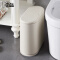 麦桶桶（Mr.Bin） 日式垃圾桶家用卫生间厕所客厅厨房卧室北欧有盖创意 方形按压式简约抖音垃圾桶 白色 按压式 9L