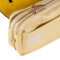 晨光（M&G）Dolly girl手提式粉黄色三层笔袋 大容量收纳袋APBN3484