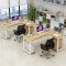 办公桌钢木办公桌电脑桌简易书桌不含椅子1400*1200*740mm