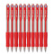 三菱（Uni）中性笔圆珠笔签字笔SN-100按动圆珠笔 3色 0.5mm学生办公文具用品 红色 单支装