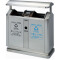 顺南（SHUNNAN) 户外分类垃圾桶 不锈钢垃圾箱 环保果皮桶 181B不锈钢