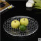 青苹果水果盘创意时尚欧式玻璃水果盘大果盆果斗玻璃托盘干果盘子 单只直径32.2cm