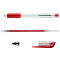 广博(GuangBo)12支装0.5mm经典款子弹头中性笔/签字笔/水笔 红色ZX9008R