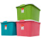 禧天龙Citylong 52L大号炫彩蒂梵混色收纳箱环保塑料储物箱家用整理箱3个装 6131