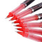 三菱（Uni）原子笔UB-205走珠笔签字笔中性笔 适合考试用水笔 0.5mm 红色 12支装