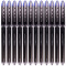 三菱（Uni）原子笔UB-205走珠笔签字笔中性笔 适合考试用水笔 0.5mm 蓝色 6支装