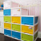 禧天龙Citylong 大号五层塑料收纳柜抽屉式衣物玩具储物整理层柜彩色90L 5022