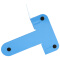 包邮得力（deli）商务型通用铁书立(9英寸) 蓝色