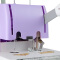 齐心（Comix）ES3000财务凭证装订机 会计专用手动打孔机 热熔铆管装订机 双手柄小巧型(可装订30MM)温莎紫